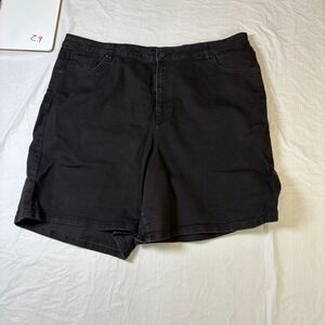 ASOS DENIM Women's Black‎ Jean Shorts Size 20 Plus Bermuda